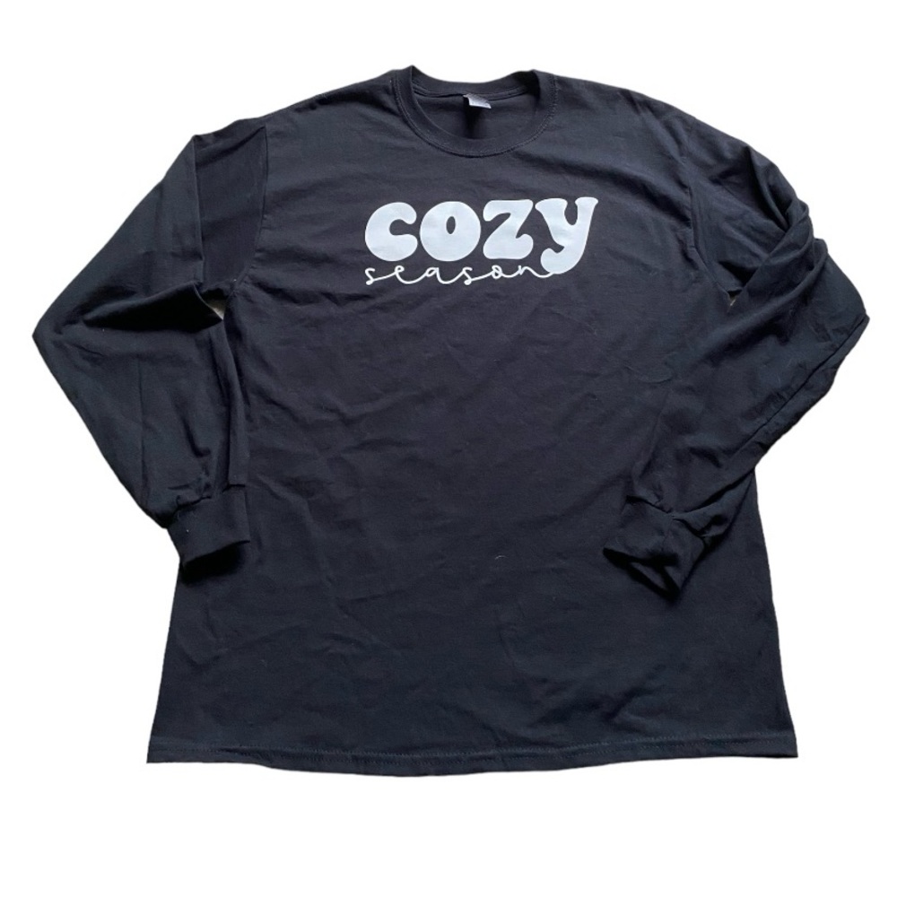 Cozy Season Black Women’s Long Sleeve T-shirt